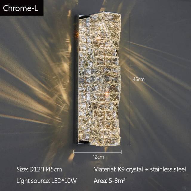 Bacci Crystal Wall Sconces