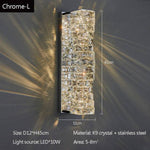 Bacci Crystal Wall Sconces