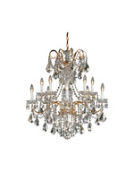 New Orleans 10-Light Chandelier in French Gold With Clear Heritage Crystal