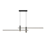 Minimalist Lines 3-Step Dimming Stepless Dimming LED Modern Chandelier