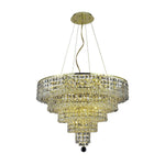 Maxim Gold Fourteen-Light Chandelier with Clear Royal Cut Crystals