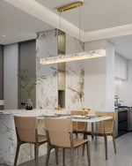 Linear Alabaster Chandelier