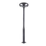Outdoor Black LED Solar Lamp Post Street Light