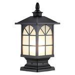 Retro Creative Waterproof Modern Outdoor Fence Post Lights Pillar Lamp