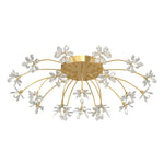 Crystal Flowers Dandelions Three Step Dimming Modern Ceiling Lights Fixture