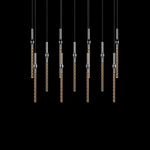 Polished Chrome Eleven-Light LED Pendant