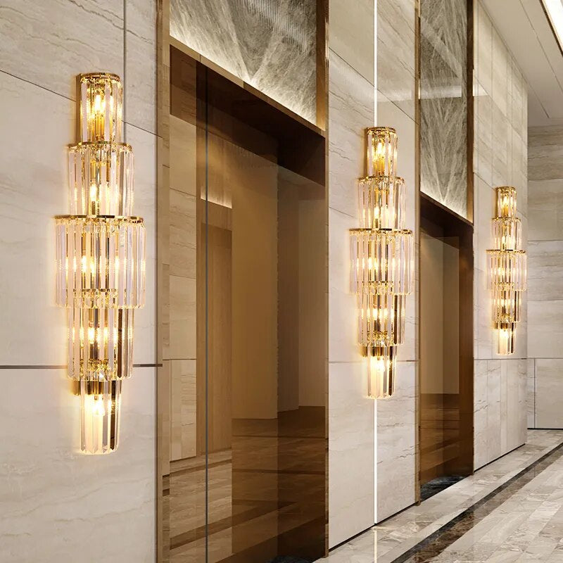 Gio 32" Crystal Wall Sconce