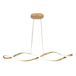 Creative Waves Stepless Dimming LED Electroplating Modern Chandelier