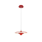 13.8'' 1-Light Round UFO Pendant Lights LED Metal Hanging Lighting Small Spaceship Pendant Lamp for Bar