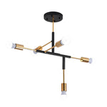 5 Lights LED Creative Branch Electroplated Iron Modern Chandelier Ceiling Lights
