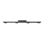 Modern Aluminum Black Long Bar Wall-Washing LED Ceiling Light - 3/4/5-Light