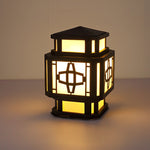 Creative LED Waterproof Black Retro Outdoor Deck Post Lights Pillar Light
