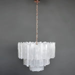 Selenite Chandelier, 3 Tiers, 30" W x 30" H