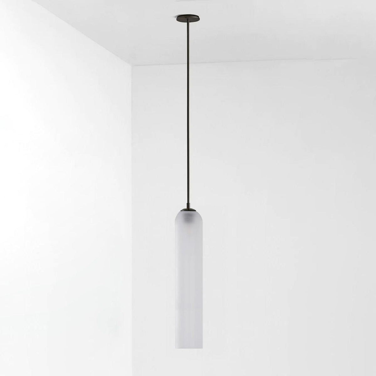 Long Tube Glass Pendant Light