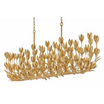 Bailey Street Home - 81-BEL-4947942 - Hillfield Orchards - 50W 10 LED Linear Chandelier In Bohemian Style-27.75 Inches Tall and 60 Inches Wide