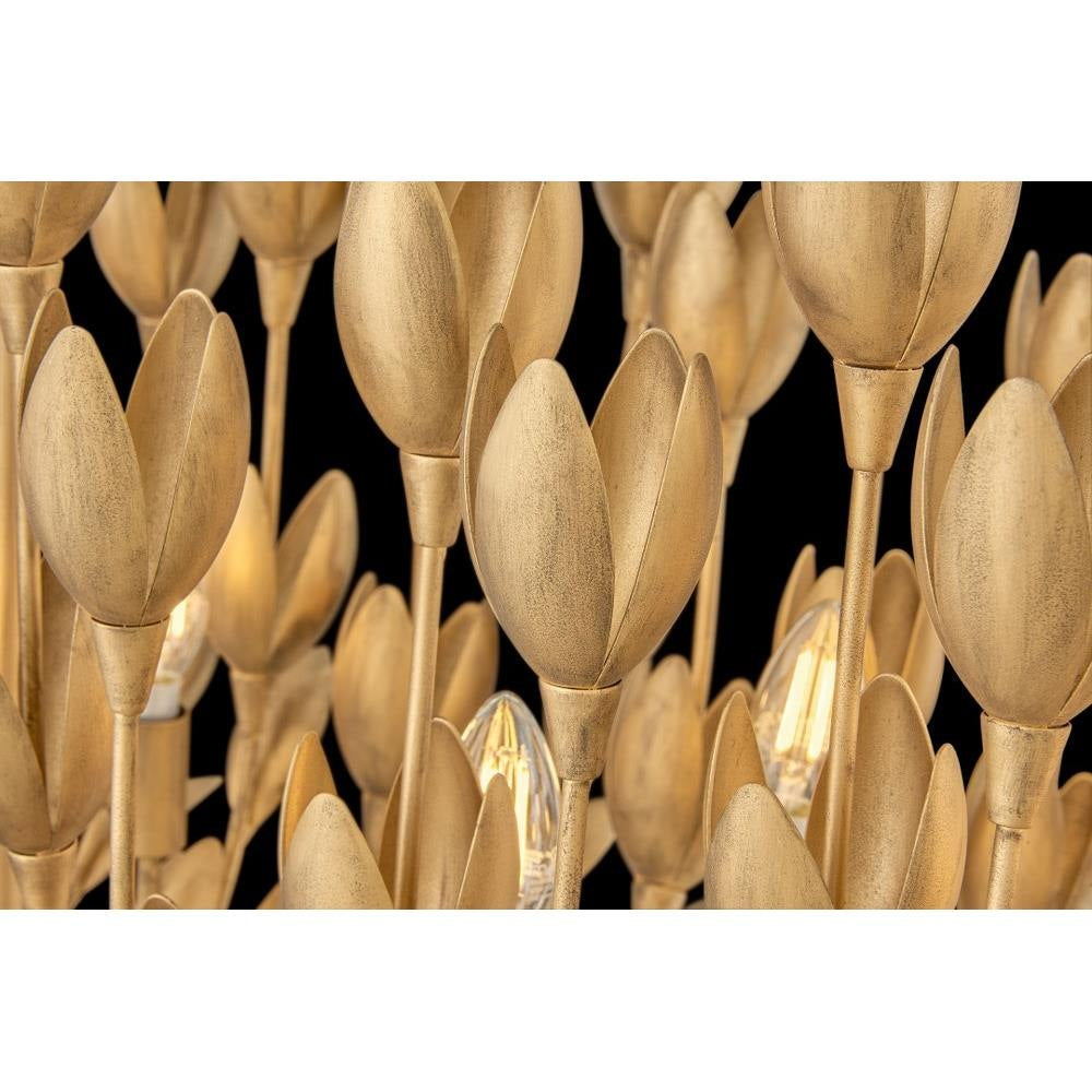 Bailey Street Home - 81-BEL-4947942 - Hillfield Orchards - 50W 10 LED Linear Chandelier In Bohemian Style-27.75 Inches Tall and 60 Inches Wide