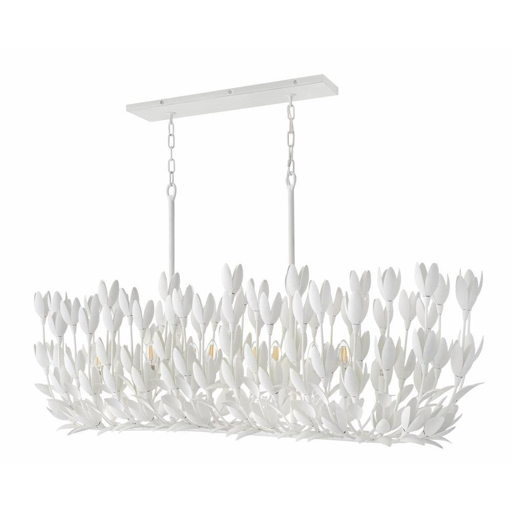Bailey Street Home - 81-BEL-4947942 - Hillfield Orchards - 50W 10 LED Linear Chandelier In Bohemian Style-27.75 Inches Tall and 60 Inches Wide
