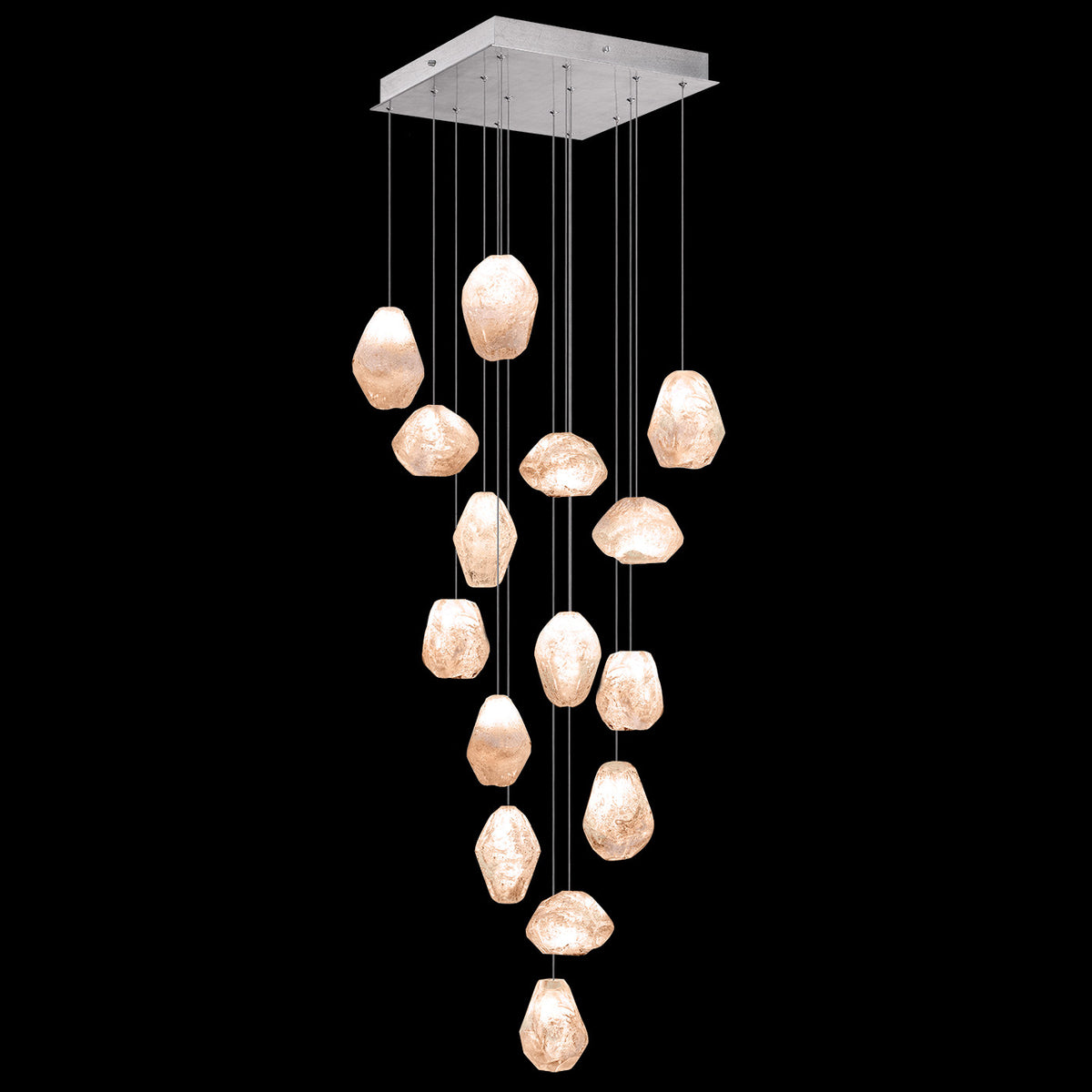 NATURAL INSPIRATIONS 19" W Square Pendant