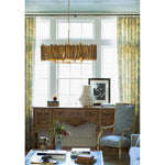 Bailey Street Home - 81-BEL-4947944 - Harwood Cross - 112W 8 LED Medium Chandelier In Modern Style-25 Inches Tall and 40 Inches Wide