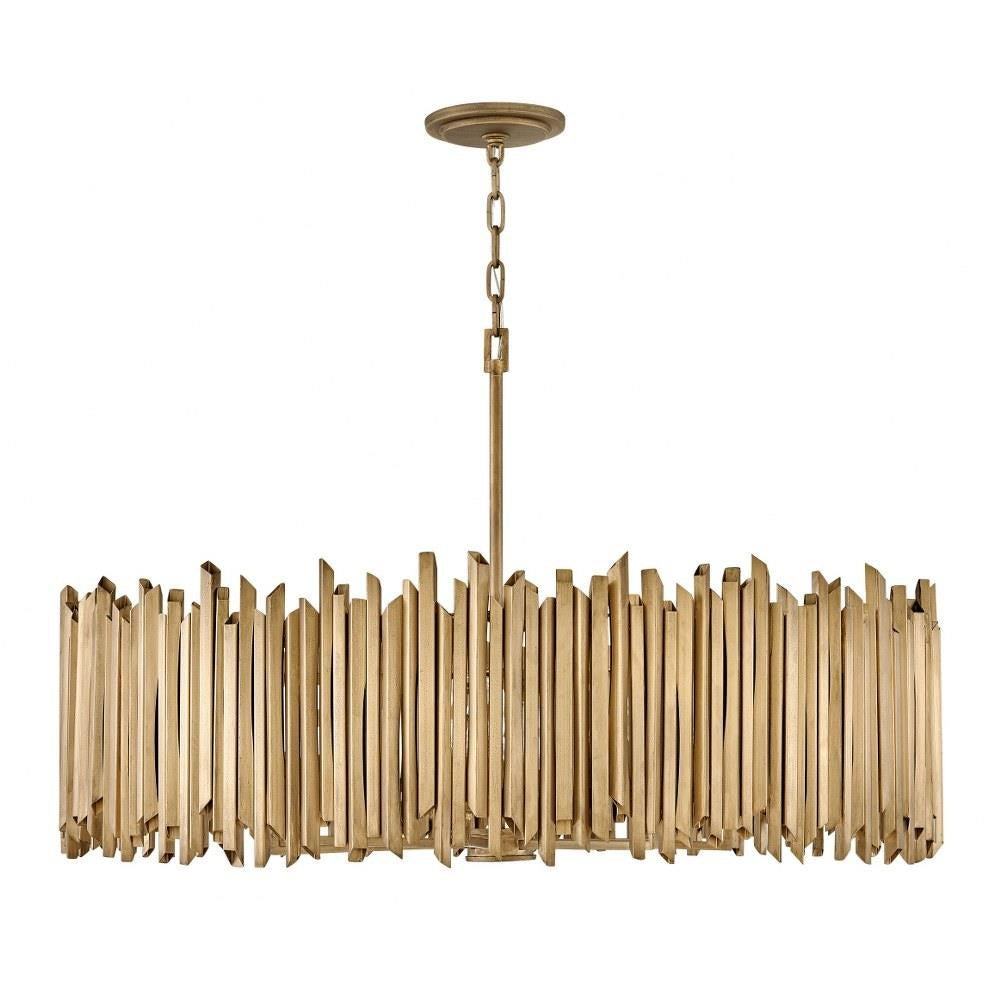 Bailey Street Home - 81-BEL-4947944 - Harwood Cross - 112W 8 LED Medium Chandelier In Modern Style-25 Inches Tall and 40 Inches Wide