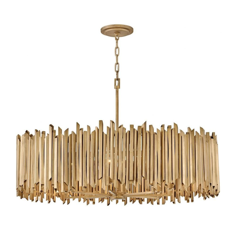 Bailey Street Home - 81-BEL-4947944 - Harwood Cross - 112W 8 LED Medium Chandelier In Modern Style-25 Inches Tall and 40 Inches Wide