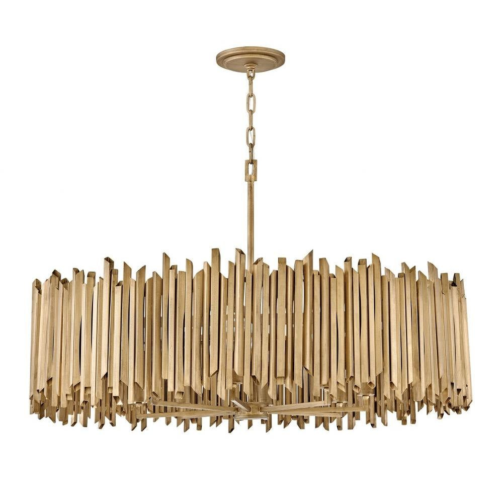 Bailey Street Home - 81-BEL-4947944 - Harwood Cross - 112W 8 LED Medium Chandelier In Modern Style-25 Inches Tall and 40 Inches Wide