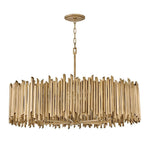 Bailey Street Home - 81-BEL-4947944 - Harwood Cross - 112W 8 LED Medium Chandelier In Modern Style-25 Inches Tall and 40 Inches Wide