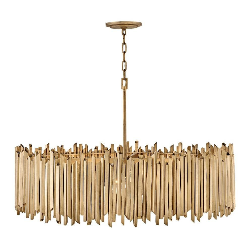 Bailey Street Home - 81-BEL-4947944 - Harwood Cross - 112W 8 LED Medium Chandelier In Modern Style-25 Inches Tall and 40 Inches Wide