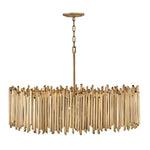 Bailey Street Home - 81-BEL-4947944 - Harwood Cross - 112W 8 LED Medium Chandelier In Modern Style-25 Inches Tall and 40 Inches Wide