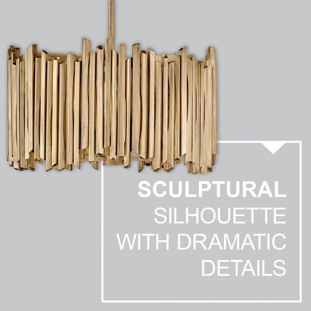 Bailey Street Home - 81-BEL-4947944 - Harwood Cross - 112W 8 LED Medium Chandelier In Modern Style-25 Inches Tall and 40 Inches Wide