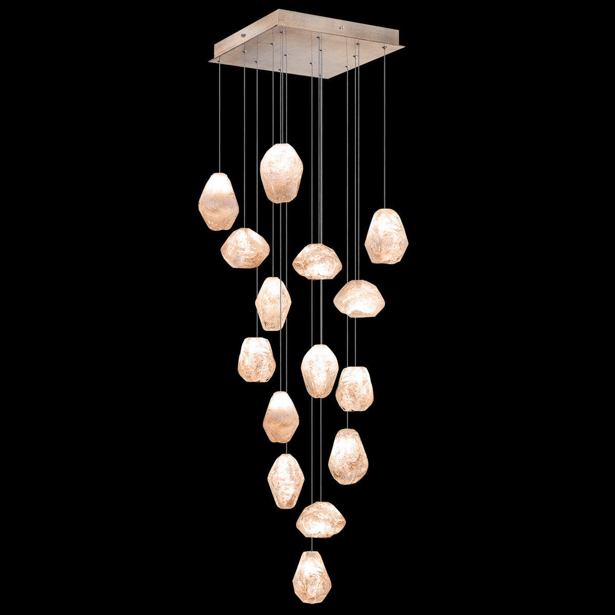 NATURAL INSPIRATIONS 19" W Square Pendant