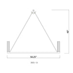 Bailey Street Home - 372-BEL-4973383 - Rannoch Strand - 15 Light Chandelier In Modern Style-48 Inches Tall and 60 Inches Wide
