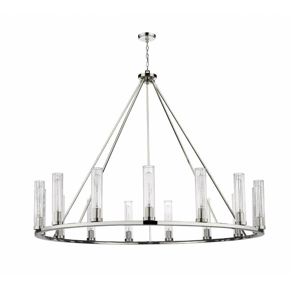 Bailey Street Home - 372-BEL-4973383 - Rannoch Strand - 15 Light Chandelier In Modern Style-48 Inches Tall and 60 Inches Wide