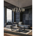Bailey Street Home - 372-BEL-4973383 - Rannoch Strand - 15 Light Chandelier In Modern Style-48 Inches Tall and 60 Inches Wide