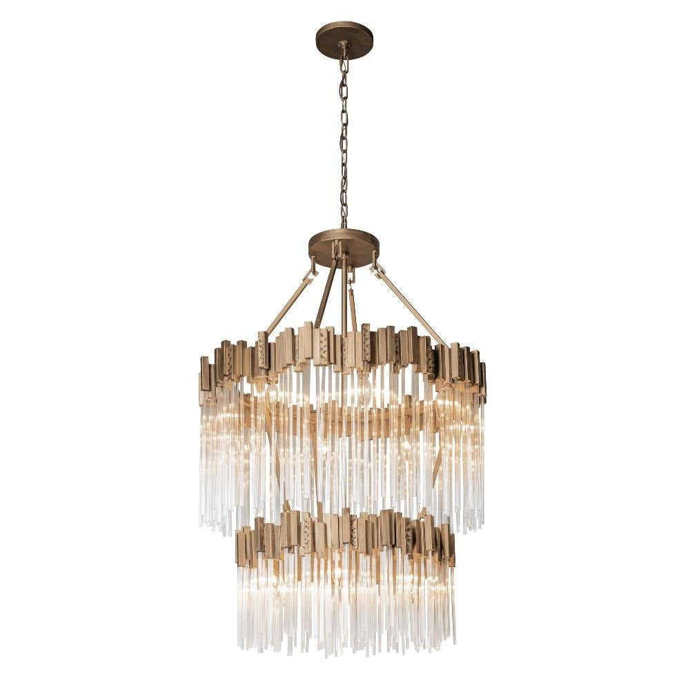 Varaluz Lighting - 309C14HG - Matrix - 14 Light 2-Tier Chandelier
