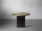 Recycled Metal Dining Table with Vertex Base
