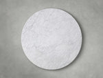 Saint Germain Round Stone Dining Table with Launette Base