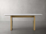 Saint Germain Stone Dining Table with Clement Base