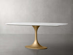 Saint Germain Stone Dining Table with Launette Base