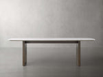 Saint Germain Stone Dining Table with Clement Base