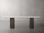 Saint Germain Stone Dining Table with Dauphine Base