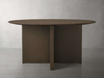 Saint Germain Round Wood Dining Table with Clement Base