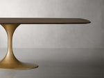Saint Germain Wood Dining Table with Launette Base