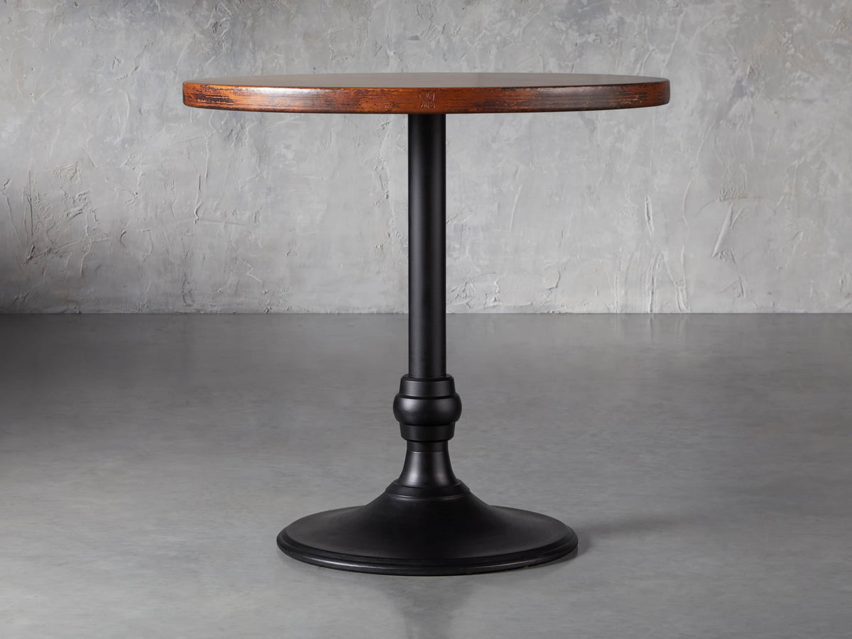 Recycled Metal Counter Table with Wade Base
