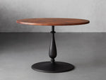 Recycled Metal Dining Table with Cleo Base