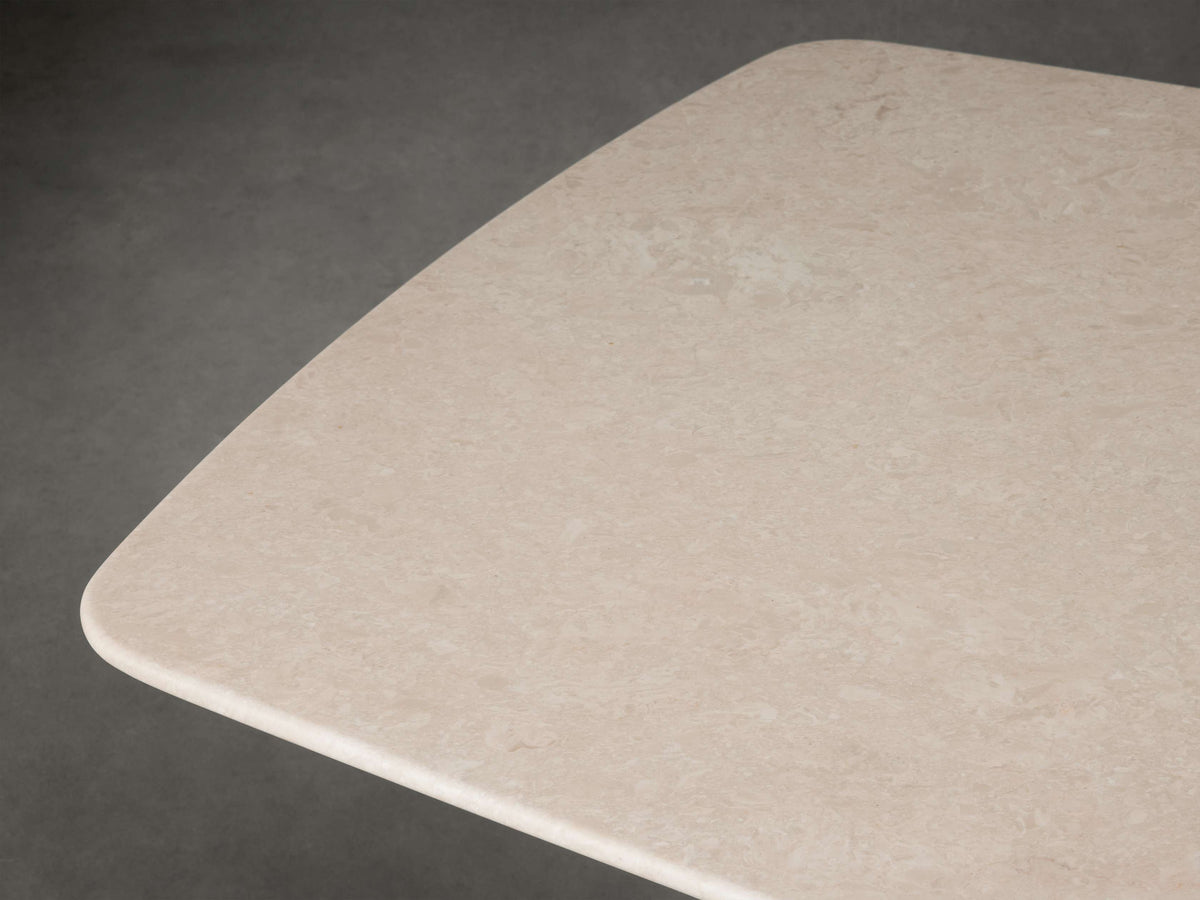 Saint Germain Stone Dining Table with Dauphine Base