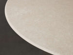 Saint Germain Round Stone Dining Table with Clement Base