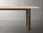 Saint Germain Stone Dining Table with Rennes Base