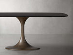 Saint Germain Wood Dining Table with Launette Base