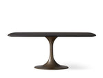 Saint Germain Wood Dining Table with Launette Base